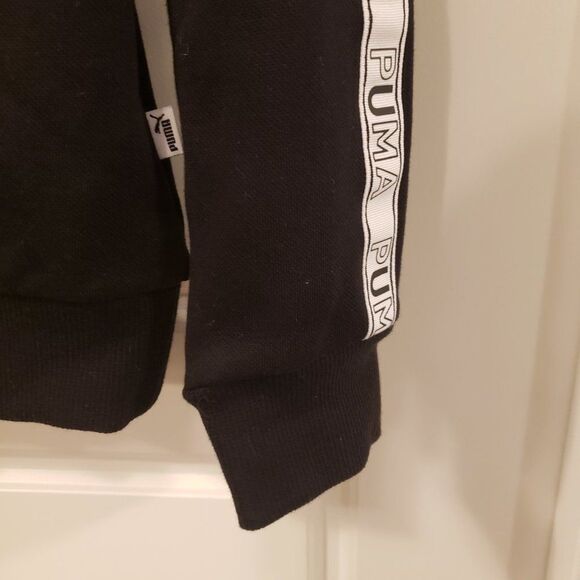 NWT Women's Puma Refined Elevated Black White Cotton Hoodie - Size M - Picture 11 of 11